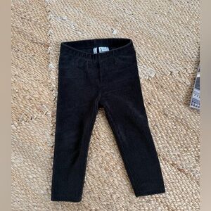 JANIE and JACK Corduroy Leggings - Dark Green 18 to 24 months